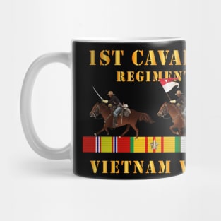 1st Cavalry Regiment - Vietnam War wt 2 Cav Riders and VN SVC X300 Mug